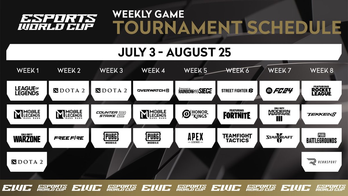 Ewc Call Of Duty Schedule Revealed For Black Ops 6